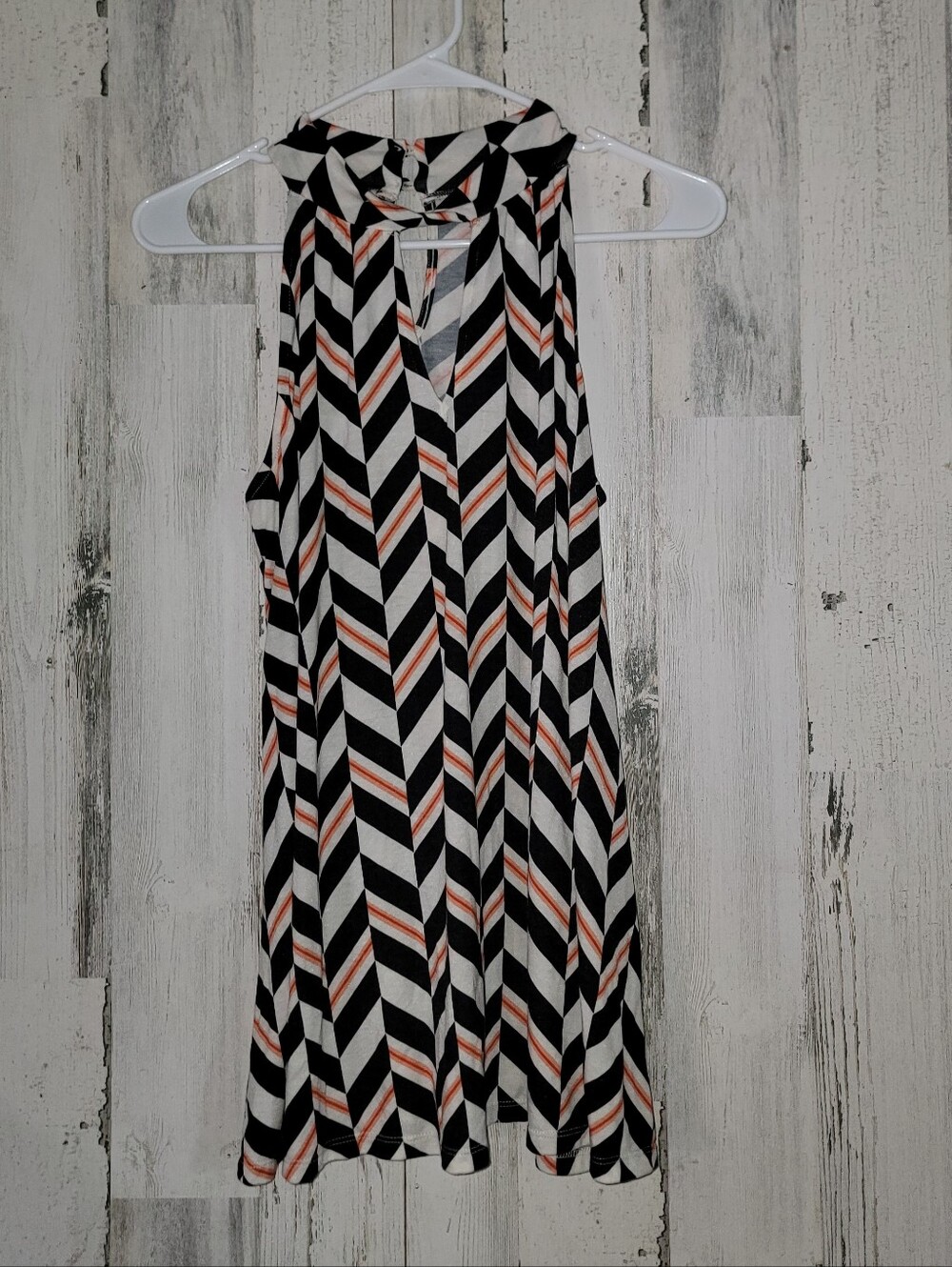 Torrid Sleeveless Chevron Blouse